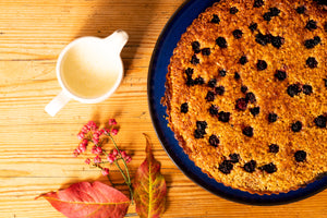 Hazelnut Tart with Blackberries