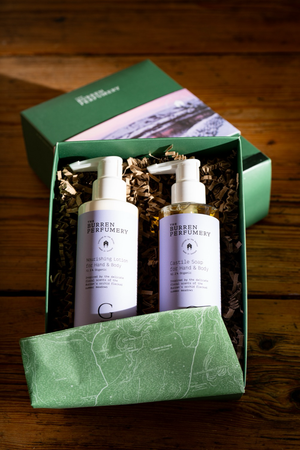 Burren Perfumery Grassland Body Lotion and Castile Soap Set