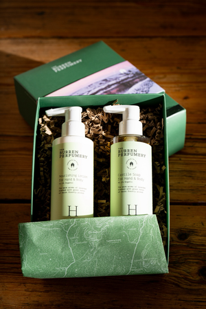 Burren Perfumery Herb Garden Body Lotion and Castile Soap Set