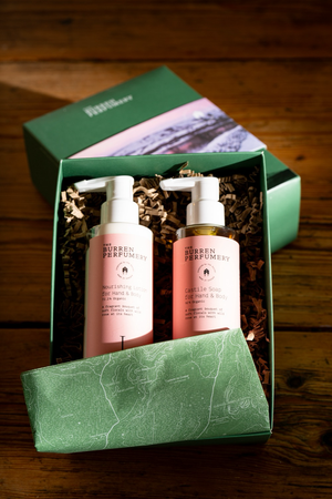 Burren Perfumery Lost Garden Body Lotion and Castile Soap Set