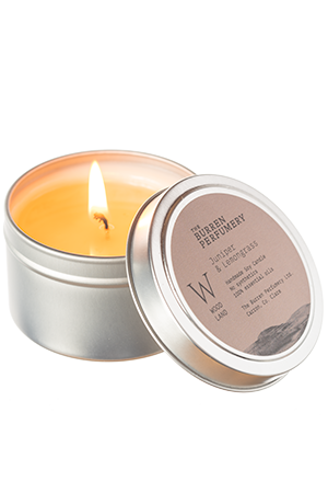 Burren Perfumery Juniper and Lemongrass Essential Oil Scented Soy Candle