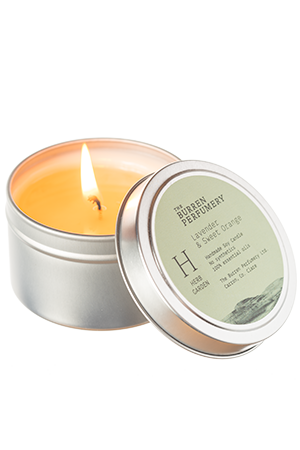 Burren Perfumery Lavender and Sweet Orange Essential Oil Scented Soy Candle