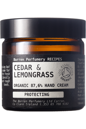 Burren Perfumery Certified Organic Cedar & Lemongrass Hand Cream